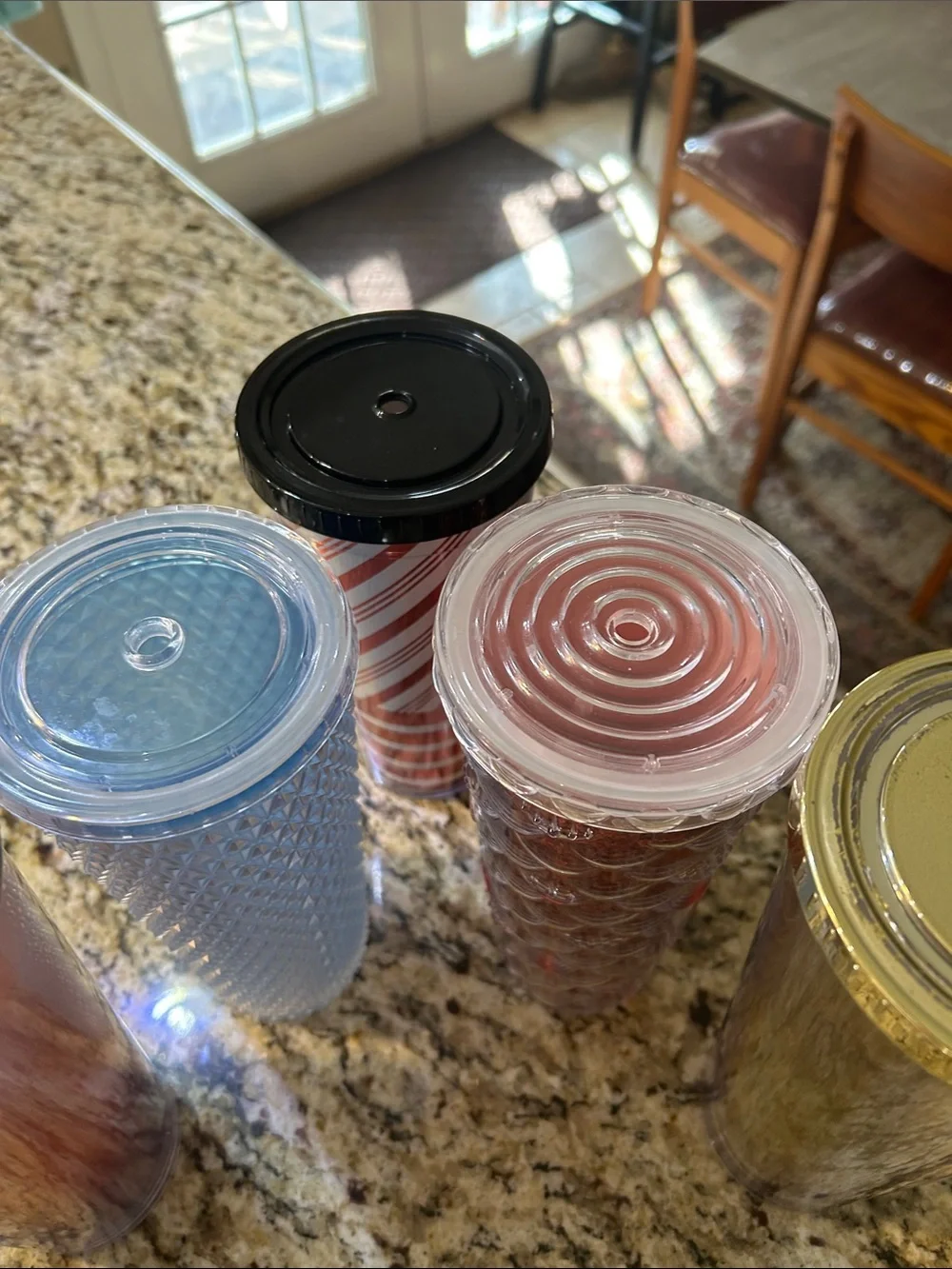 Starbucks Multi-Color Reusable Tumblers with Gold Lids -Set of 5